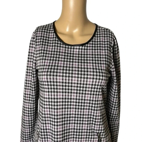 MID dress, women XS. Houndstooth, checkered,fitted, office,career,event,classy - Picture 7 of 12